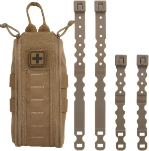 Tactical Medical First Aid Kit Military MOLLE Bag Waist Belt Pouch Quick Response Hunting Vest Bag First Aid Pack B