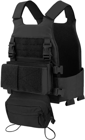 Tactical Molle Chest Rig Vest 500D, Laser Cut Vest Tactical Quick Release Modular Magazine Pouch FCSK MK3 Chest Rig Backpack for Airsoft Hunting