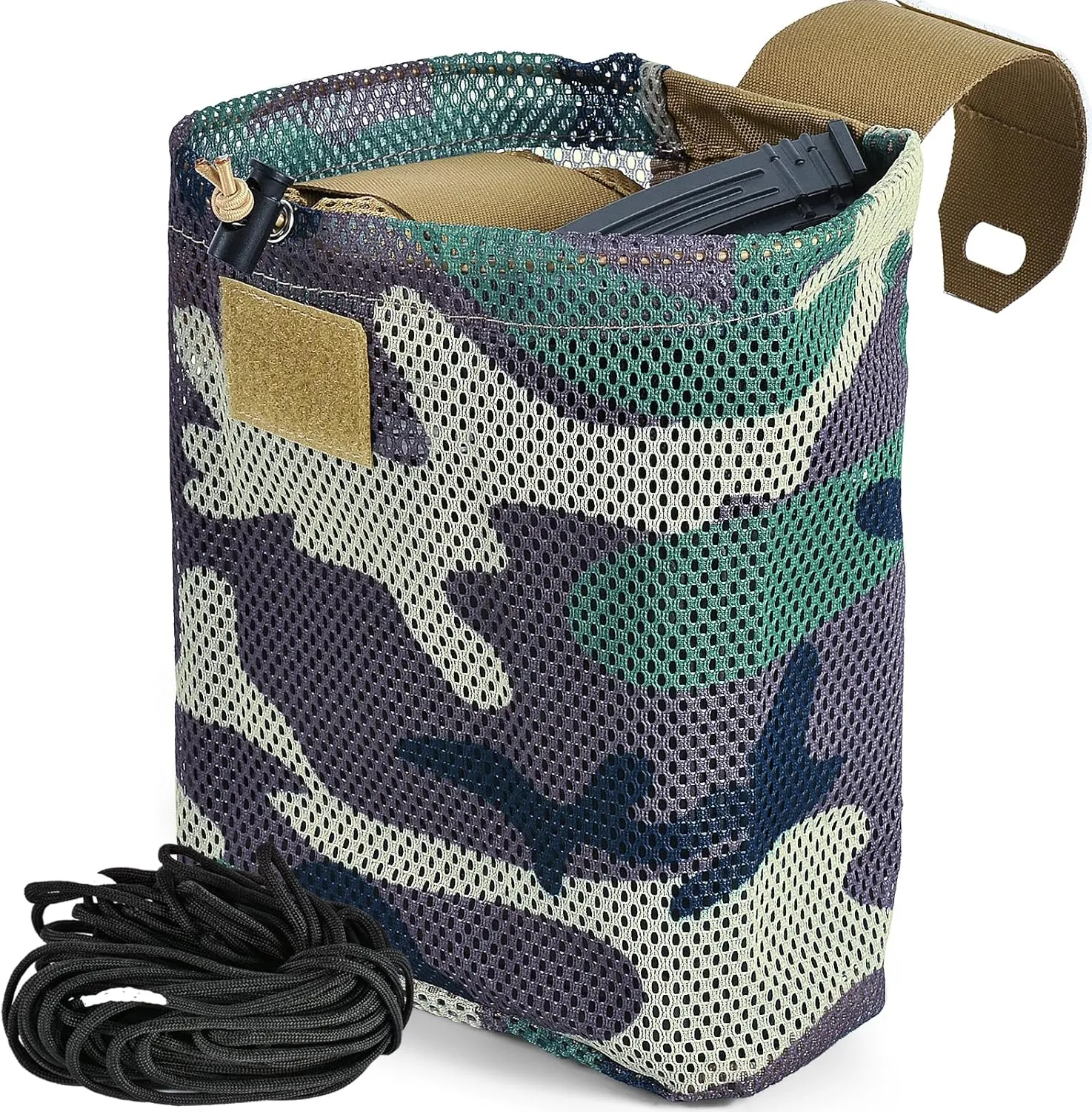 Tactical Molle Dump Pouch Foldable Mag-Net Drawstring Recycle Pouch