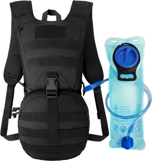 Tactical Molle Hydration Backpack Pack, Military Insulated Water Backpack with 3L Water Bladder for Hiking Running Biking Cycling