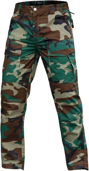Tactical Pants for Men Stretch Ripstop Waterproof Utility Cargo Hiking Pants Relaxed Fit Work Pant Outdoor with Pockets
