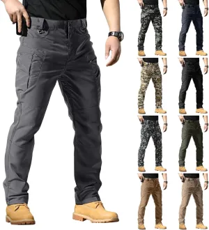 Tactical Pants for Men Waterproof Construction Cargo Pants with Pockets Ripstop Hiking Big and Tall Work Pants