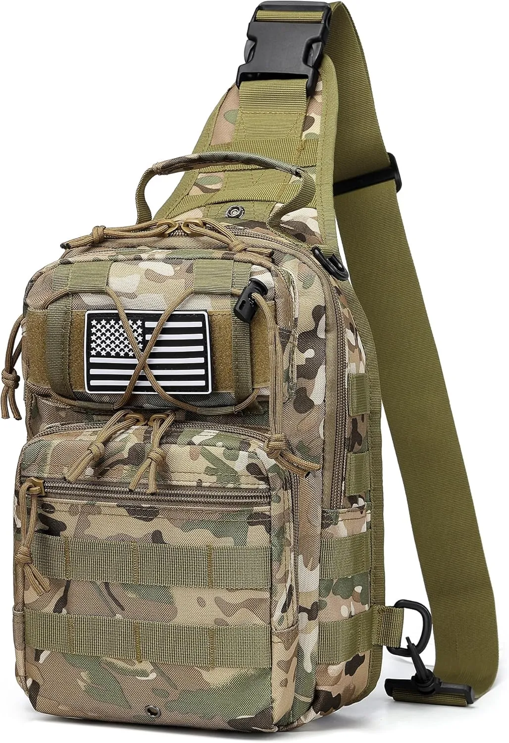 Tactical Sling Backpack Military Crossbody Bag Pack for Mens One Shoulder Holster Sling Bag 10L