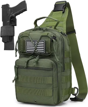 Tactical Sling Backpack Military Crossbody Bag Pack for Mens One Shoulder Holster Sling Bag 10L