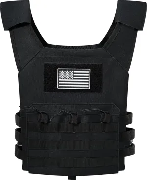 Tactical Vest Youth Army Costume,Adjustable Training Protective Outdoor Vest,Suitable for Airsoft Paintball Game Equipment