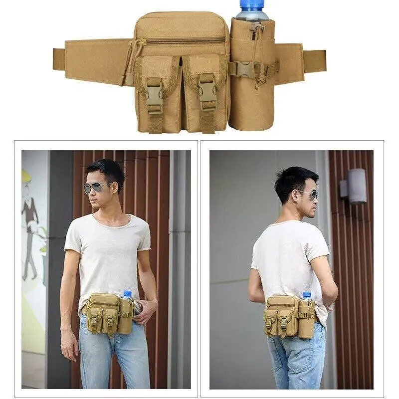 Tactical Waist Bag Belt Military Fanny Pack Pouches Buckle Men Bum Utility