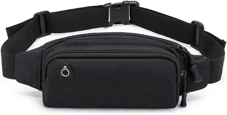 Tactical Waist Bag Shoulder Multifunctional Crossbody Large Fanny Pack for Men Women Wallets Waist Pack Phone Carrying (Black)
