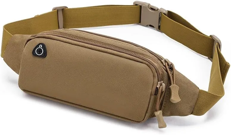 Tactical Waist Bag Shoulder Multifunctional Crossbody Large Fanny Pack for Men Women Wallets Waist Pack Phone Carrying (Yellow)