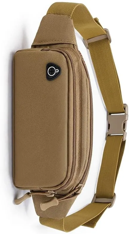 Tactical Waist Bag Shoulder Multifunctional Crossbody Large Fanny Pack for Men Women Wallets Waist Pack Phone Carrying (Yellow)