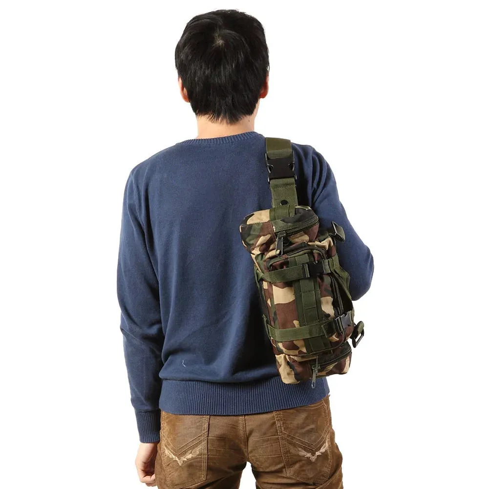 Tactical Waist Fanny Pack: Military Waterproof Cross-body Sling Bag for Men - Ideal for Hiking, Climbing, Fishing, and Camping