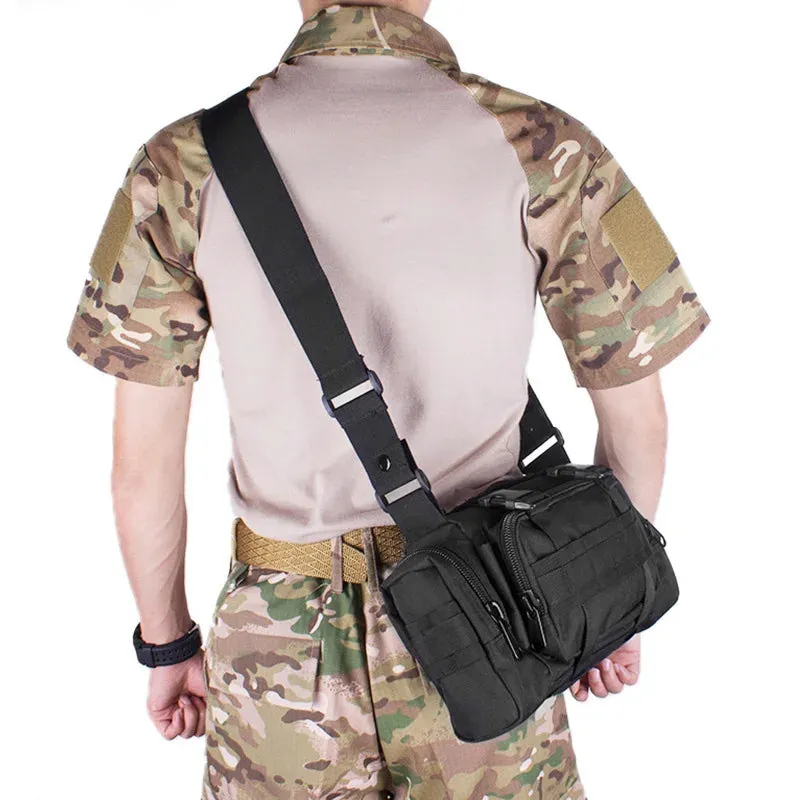 Tactical Waist Fanny Pack: Military Waterproof Cross-body Sling Bag for Men - Ideal for Hiking, Climbing, Fishing, and Camping