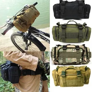 Tactical Waist Fanny Pack: Military Waterproof Cross-body Sling Bag for Men - Ideal for Hiking, Climbing, Fishing, and Camping