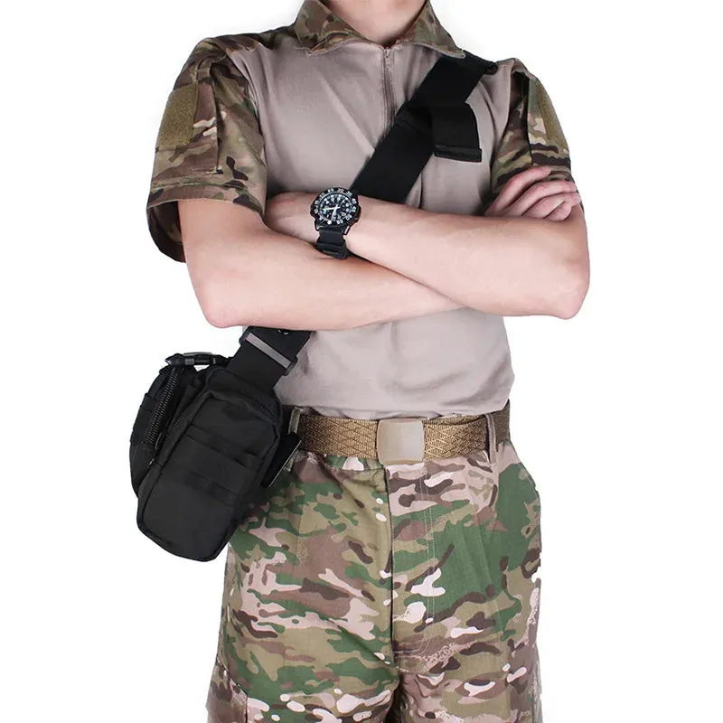 Tactical Waist Fanny Pack: Military Waterproof Cross-body Sling Bag for Men - Ideal for Hiking, Climbing, Fishing, and Camping