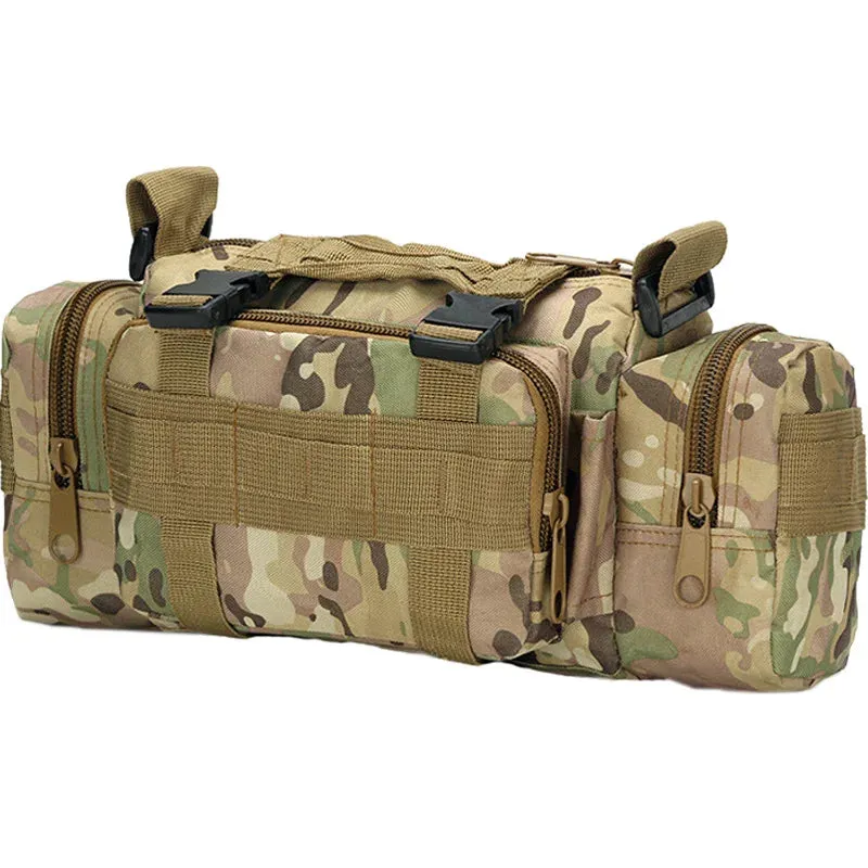 Tactical Waist Fanny Pack: Military Waterproof Cross-body Sling Bag for Men - Ideal for Hiking, Climbing, Fishing, and Camping