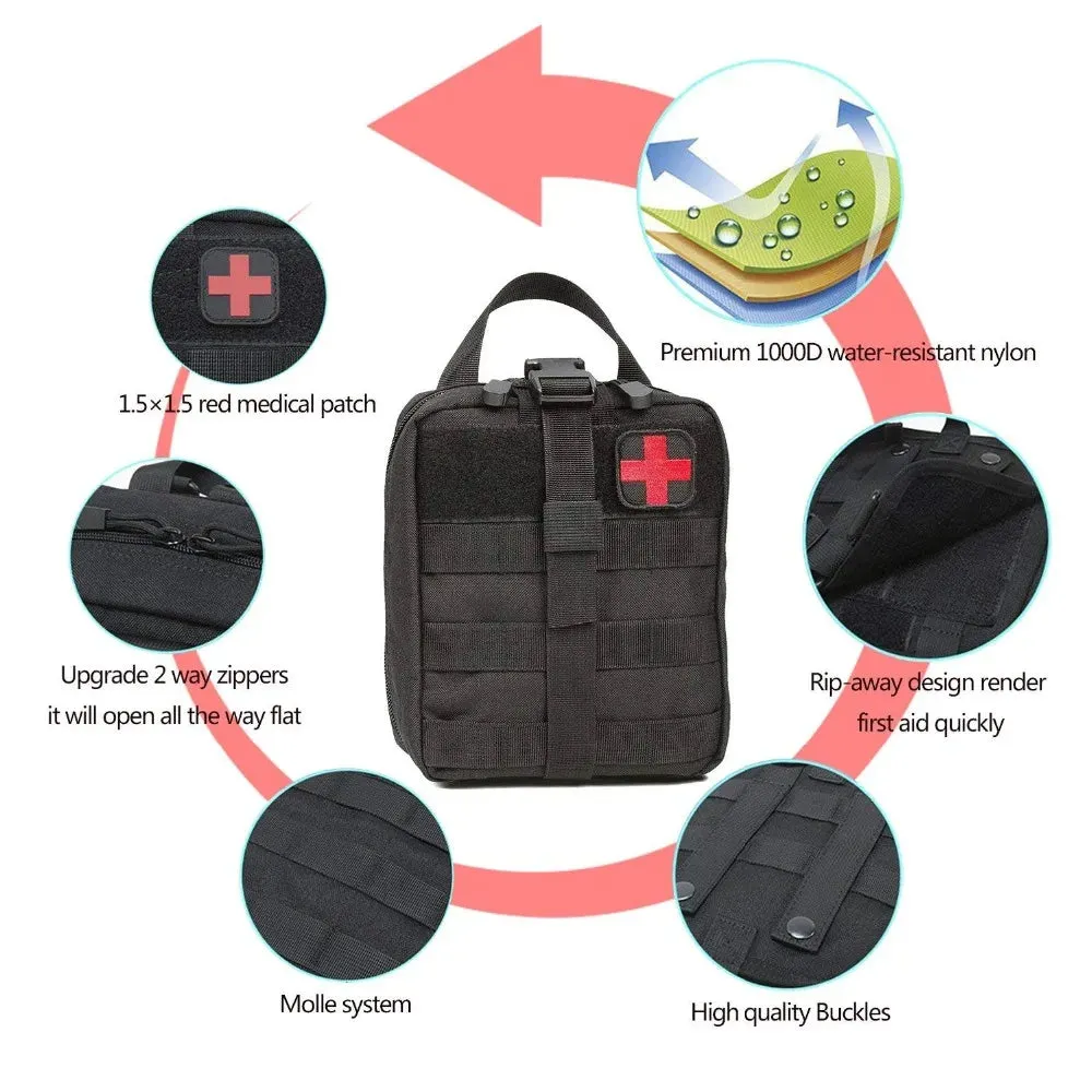 Tactical Waist Pack - Outdoor Emergency First Aid Kit Bag
