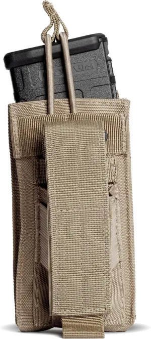 Tacticon K1 K2 K3 BattlePouch | Rifle & Pistol Mag Pouch | Disabled Combat Veteran Owned Company | Molle Single Double Triple Rifle Magazine Holster Pouches for Ammo | Tactical Bag Accessories Holder