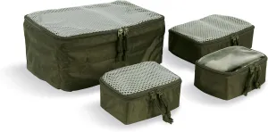 Tasmanian Tiger Modular Tactical Packing Cubes Set - Four Flexible Mesh Pouches with Modular Fastening Multiple Sizes