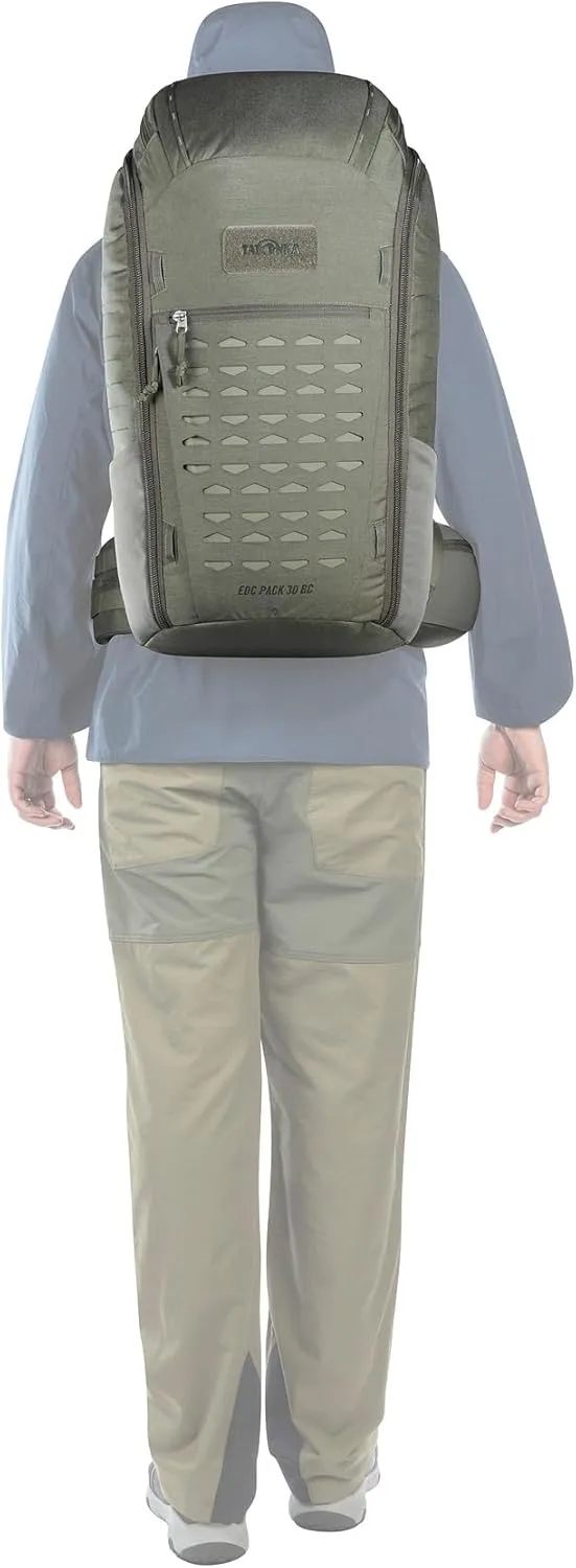 Tatonka EDC Backpack Large Front Opening, Stone Grey Olive, 35 Liter