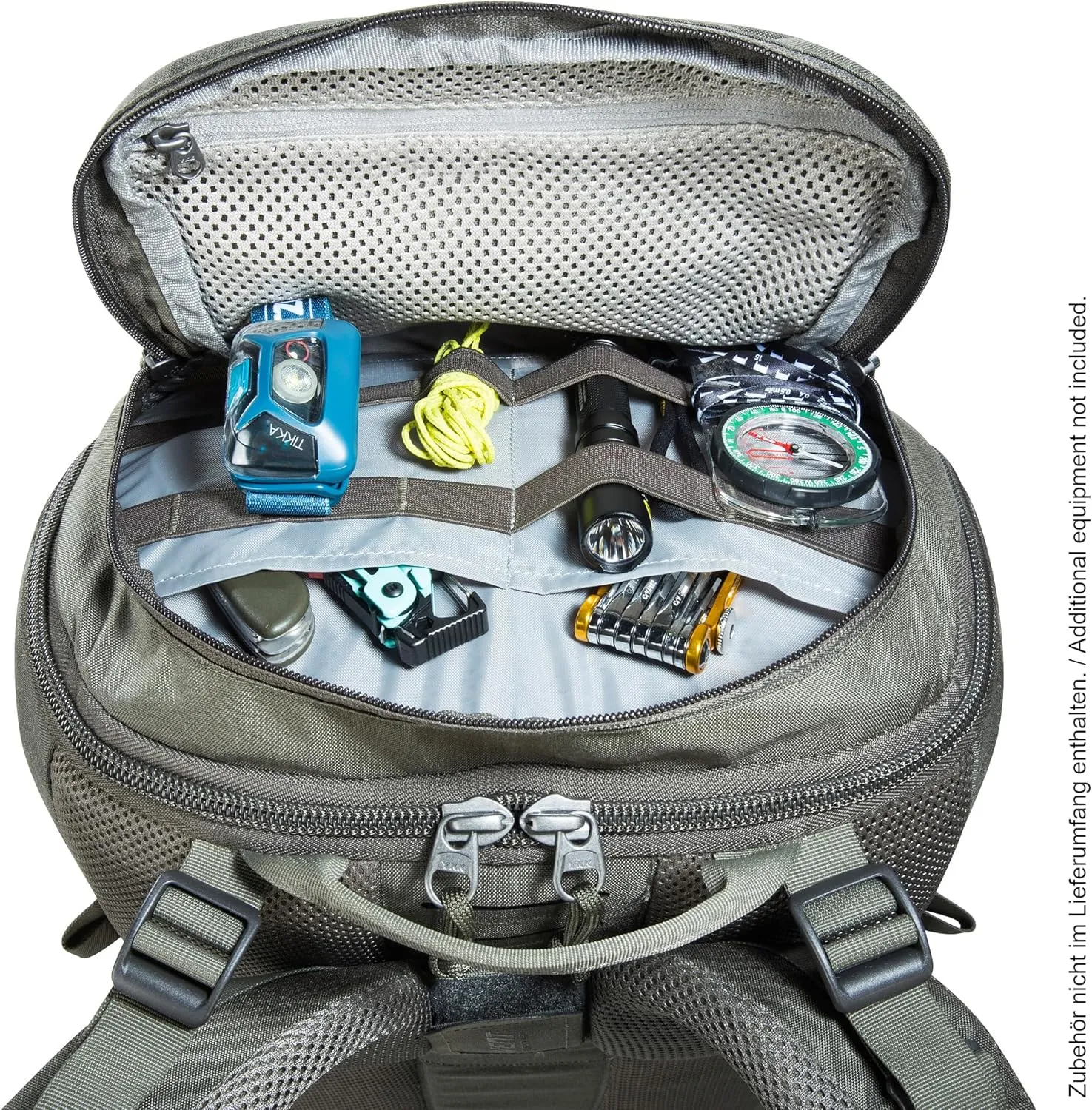 Tatonka EDC Backpack Large Front Opening, Stone Grey Olive, 35 Liter
