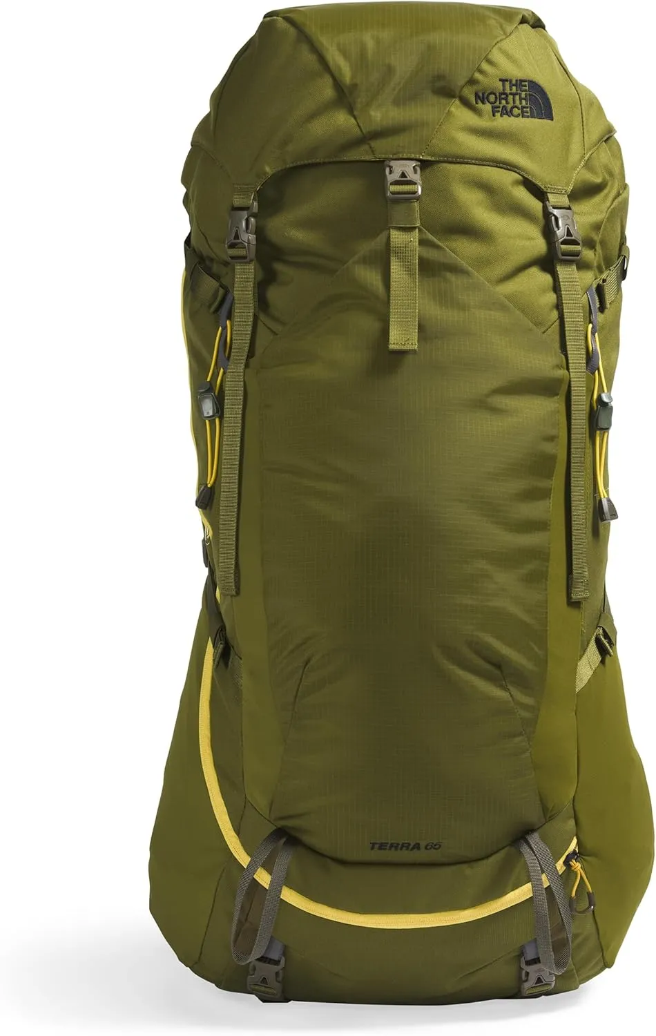 THE NORTH FACE Terra 65 L Backpacking Backpack, Forest Olive/New Taupe Green, Small/Medium