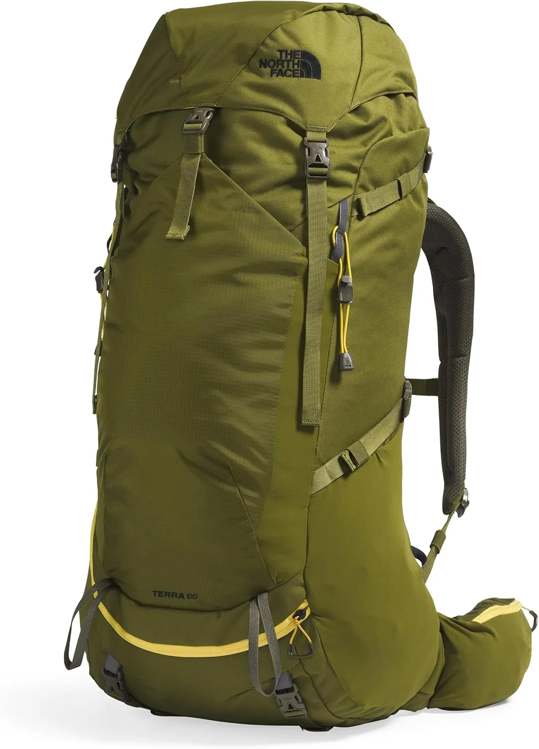 THE NORTH FACE Terra 65 L Backpacking Backpack, Forest Olive/New Taupe Green, Small/Medium