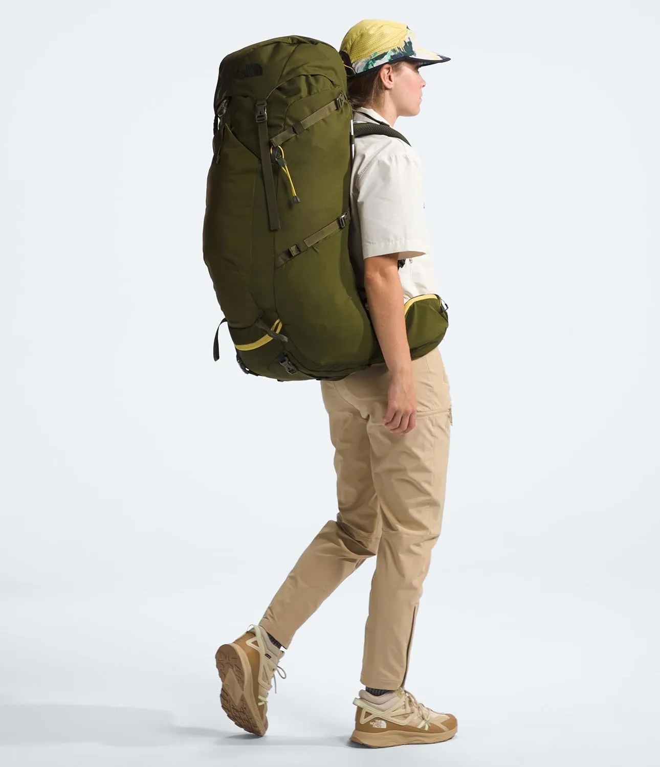 THE NORTH FACE Terra 65 L Backpacking Backpack, Forest Olive/New Taupe Green, Small/Medium