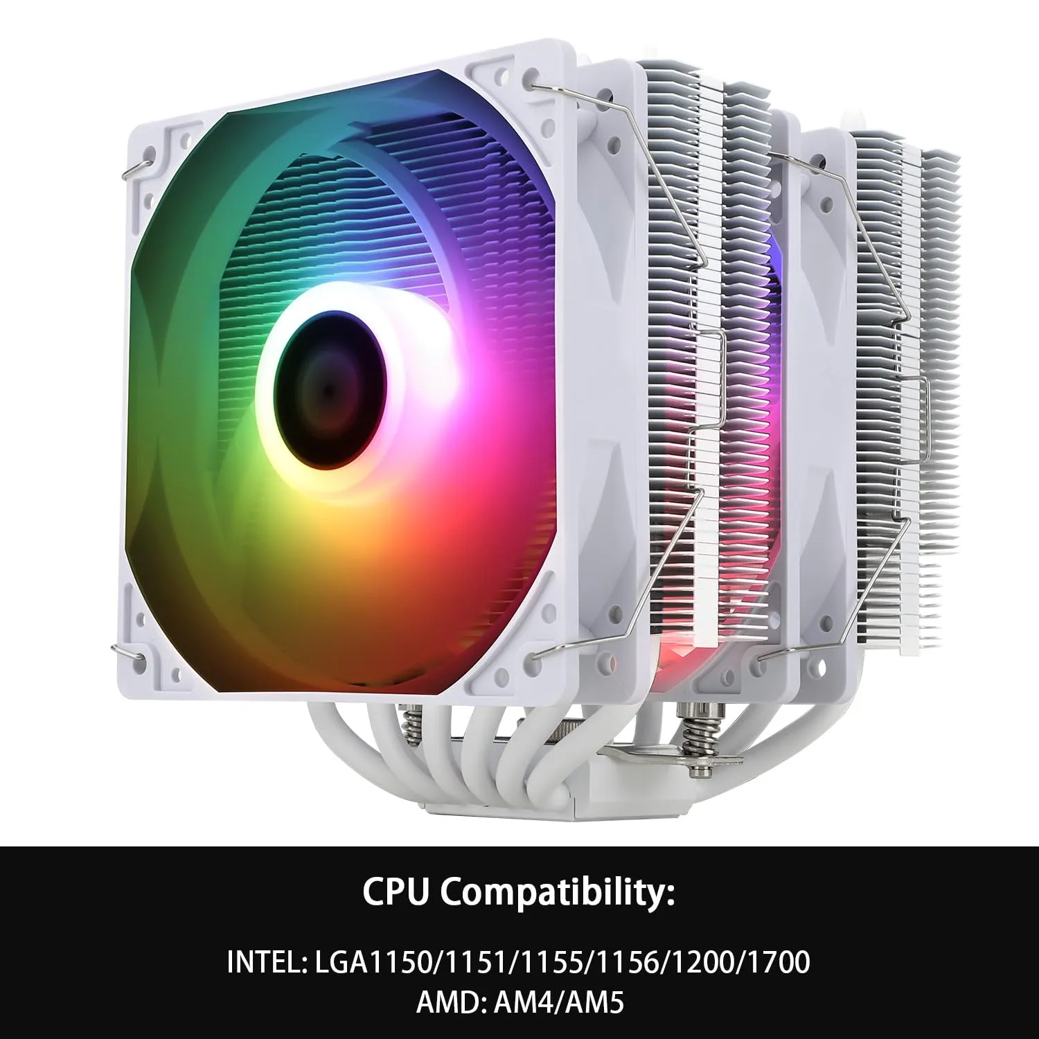 Thermalright Peerless Assassin 120 SE ARGB White CPU Air Cooler, 6 Heat Pipes Cooler, Dual 120mm C12CW-S PWM Fan, Aluminium Heatsink Cover, AGHP Technology, for AMD AM4 AM5/Intel 1700/1150/1151/1851