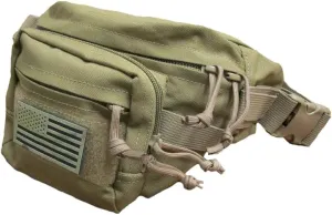 Trendy Apparel Shop Outdoor Tactical Fanny Pack Military Waist Bag with Adjustable Buckle - Coyote
