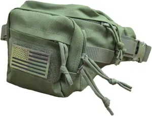 Trendy Apparel Shop Outdoor Tactical Fanny Pack Military Waist Bag with Adjustable Buckle - Od Green