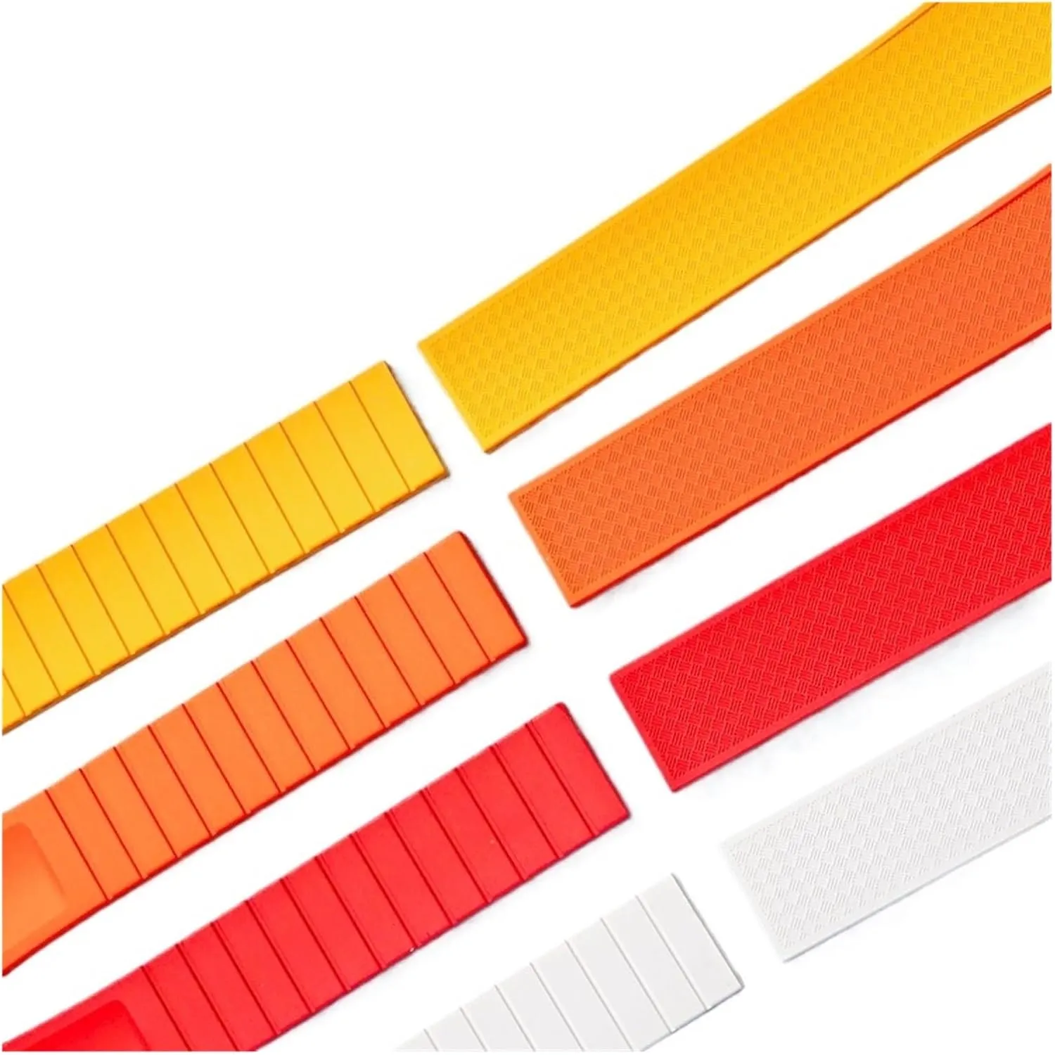 Tropical Pattern Fluororubber Strap 20mm22mm Strap With Quick Release Butterfly Clasp, Suitable For Most Watches