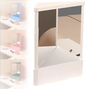 True Mirror Non Reverse, Sleek True Mirror Non Reversing for Authentic Self-Image, True Non Reversing Mirror for Makeup, True Non Reversing Mirror Gift for Women and Girls.(White,9.8x5x6 in)