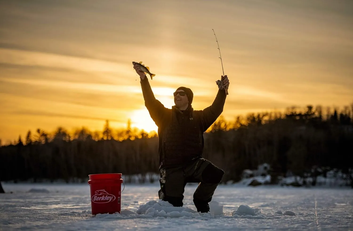 Ugly Stik GX2 Ice Fishing Reel and Spinning Rod Combo