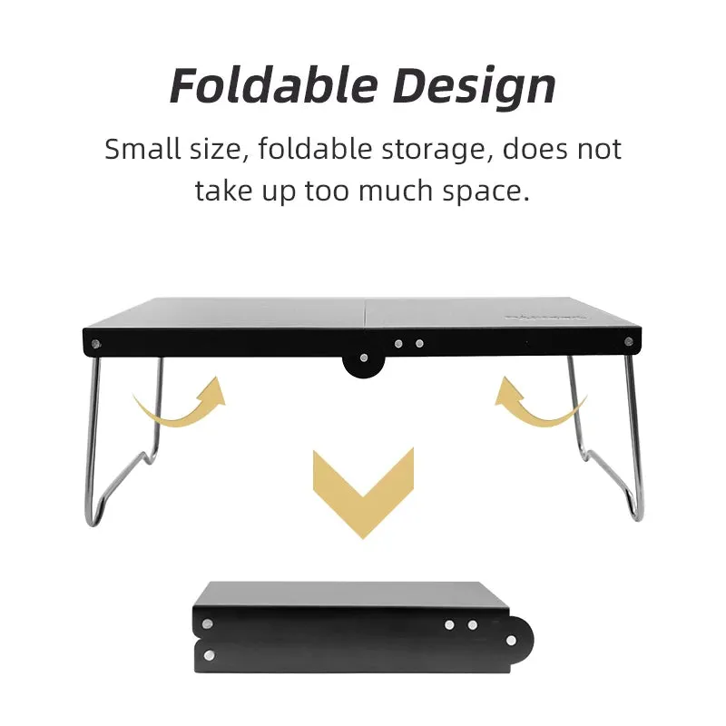 Ultralight Portable Foldable Camping Table - Ideal for Hiking, Picnic, and Coffee