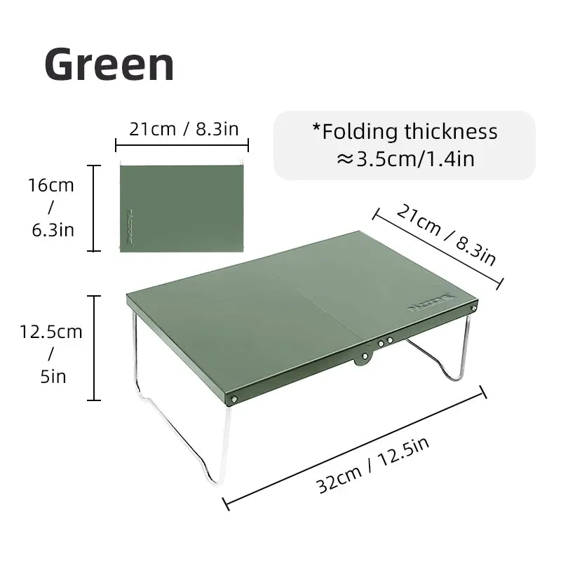 Ultralight Portable Foldable Camping Table - Ideal for Hiking, Picnic, and Coffee