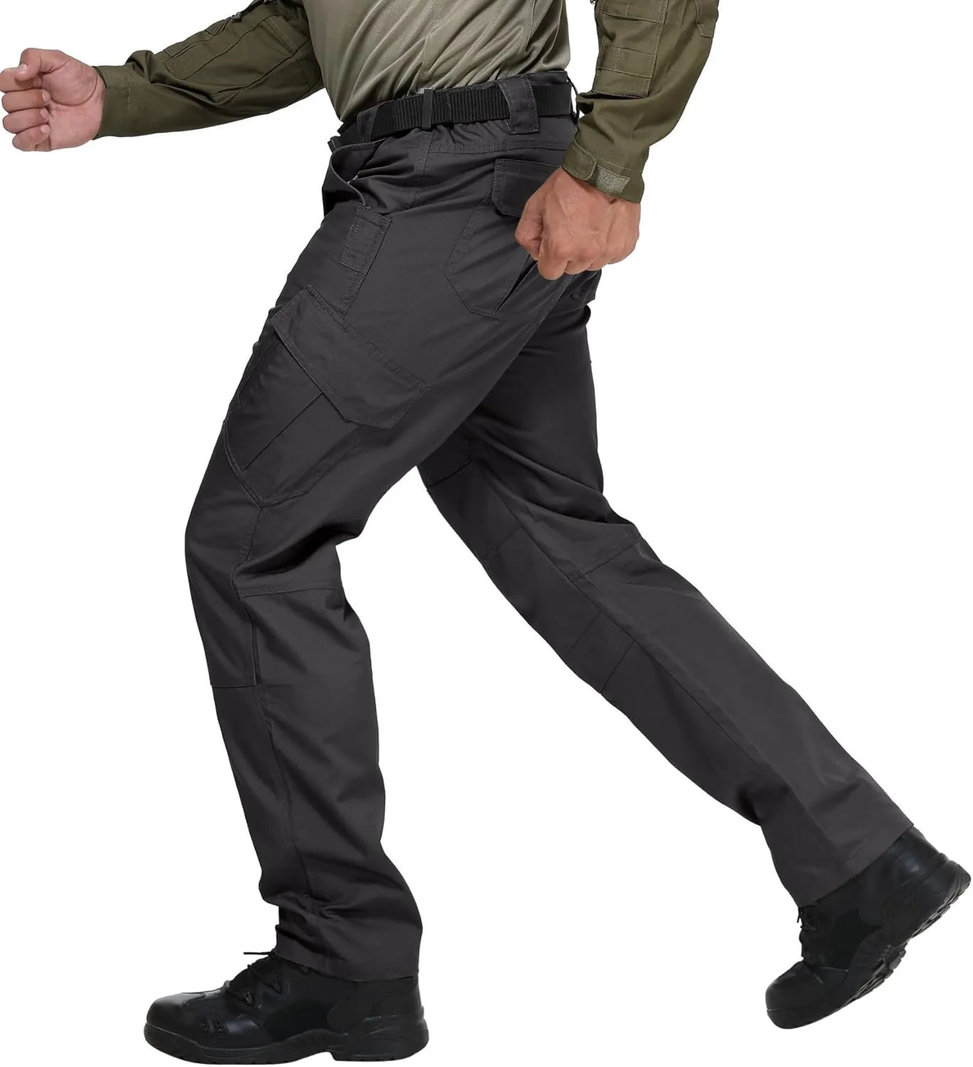 URBEST Men's Ripstop Tactical Pants, Water Resistant Cargo Pants, Outdoor Lightweight Hiking Work Pants