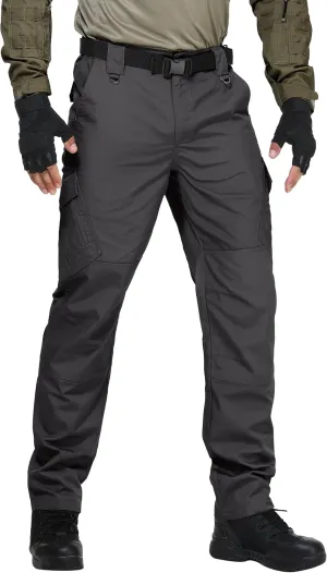 URBEST Men's Ripstop Tactical Pants, Water Resistant Cargo Pants, Outdoor Lightweight Hiking Work Pants