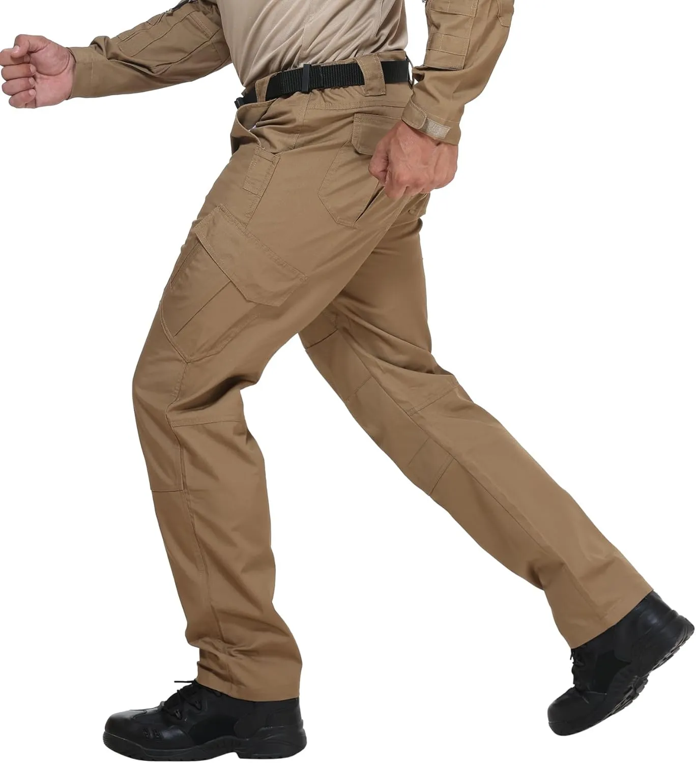 URBEST Men's Ripstop Tactical Pants, Water Resistant Cargo Pants, Outdoor Lightweight Hiking Work Pants