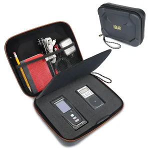 USA GEAR Ghost Hunting Equipment Case - Paranormal Equipment Bag with Customizable Foam Interior, Lightweight Water-Resistant Exterior Compatible with EMF Meter, Spirit Box & More (Empty Case Only)