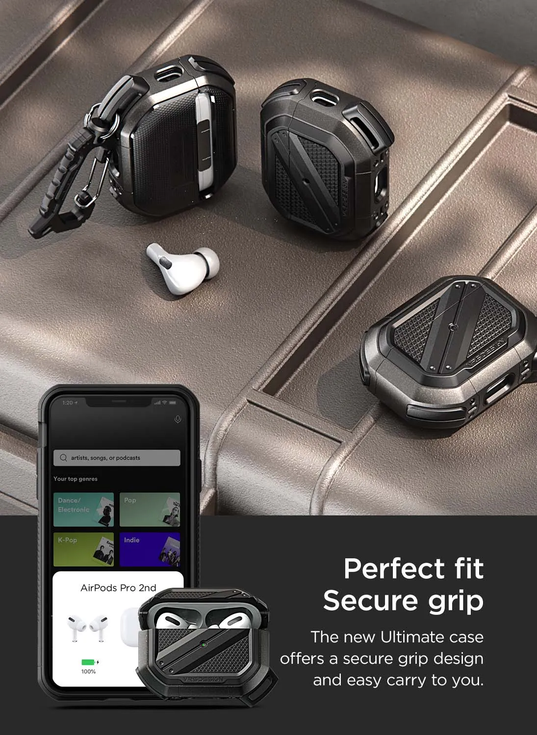 VRS Design AirPods PRO 2 Case Terra Guard ULTIMATE