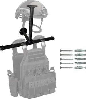 Wall Mount Hanger Holder Iron Tactical Gear For Training Vest,Armor Breastplate Helmet Organizer