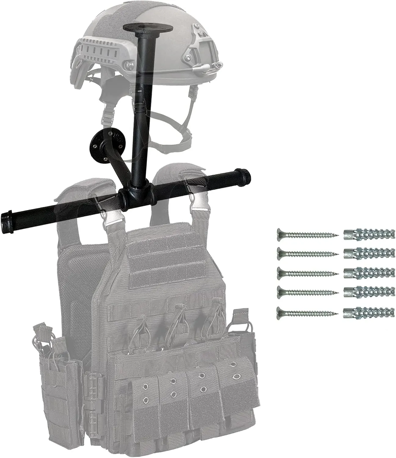 Wall Mount Hanger Holder Iron Tactical Gear For Training Vest,Armor Breastplate Helmet Organizer