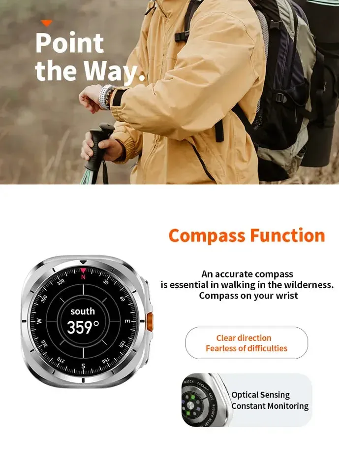 Watch 7 Ultra 47mm Smartwatch AMOLED GPS Bluetooth IP68