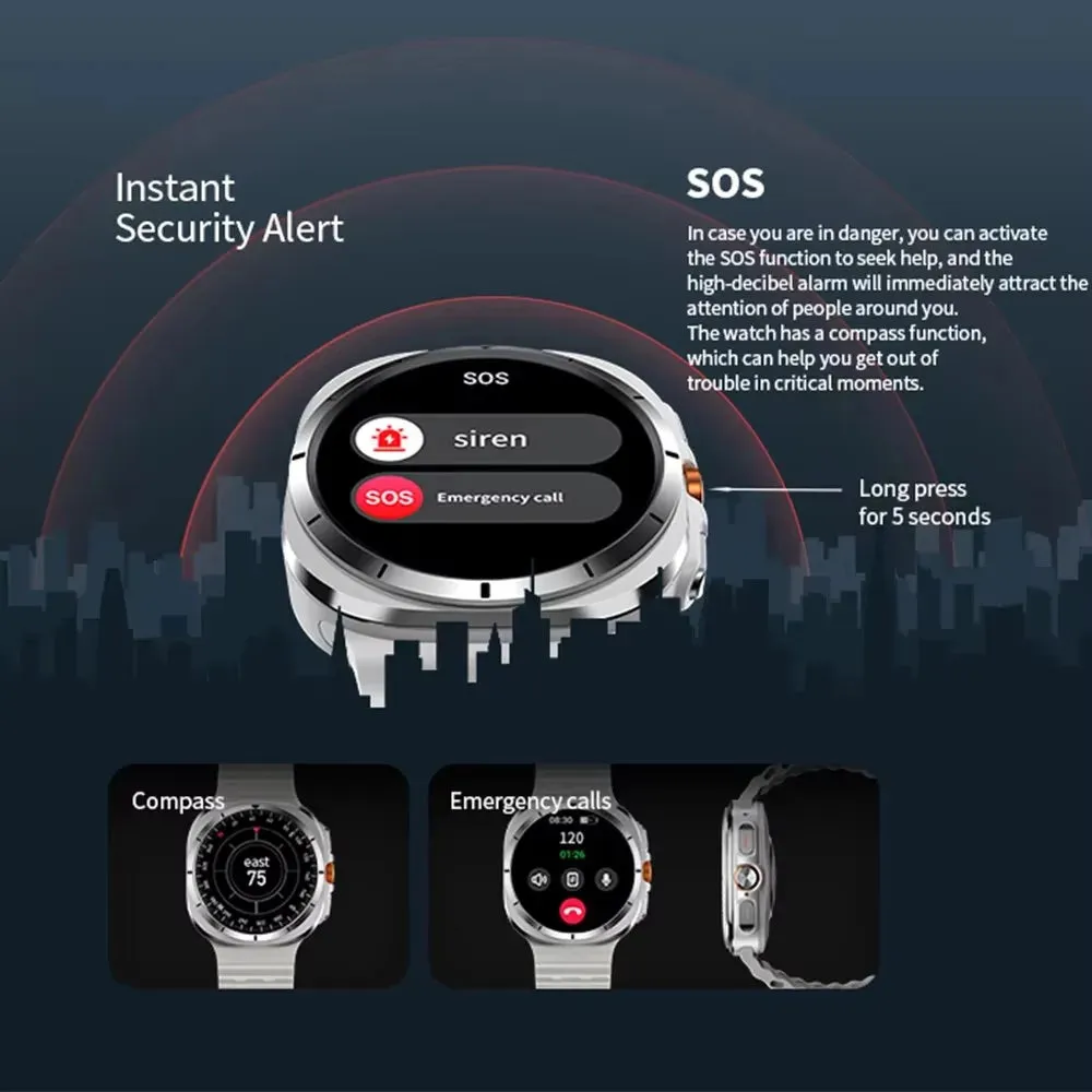 Watch 7 Ultra 47mm Smartwatch AMOLED GPS Bluetooth IP68