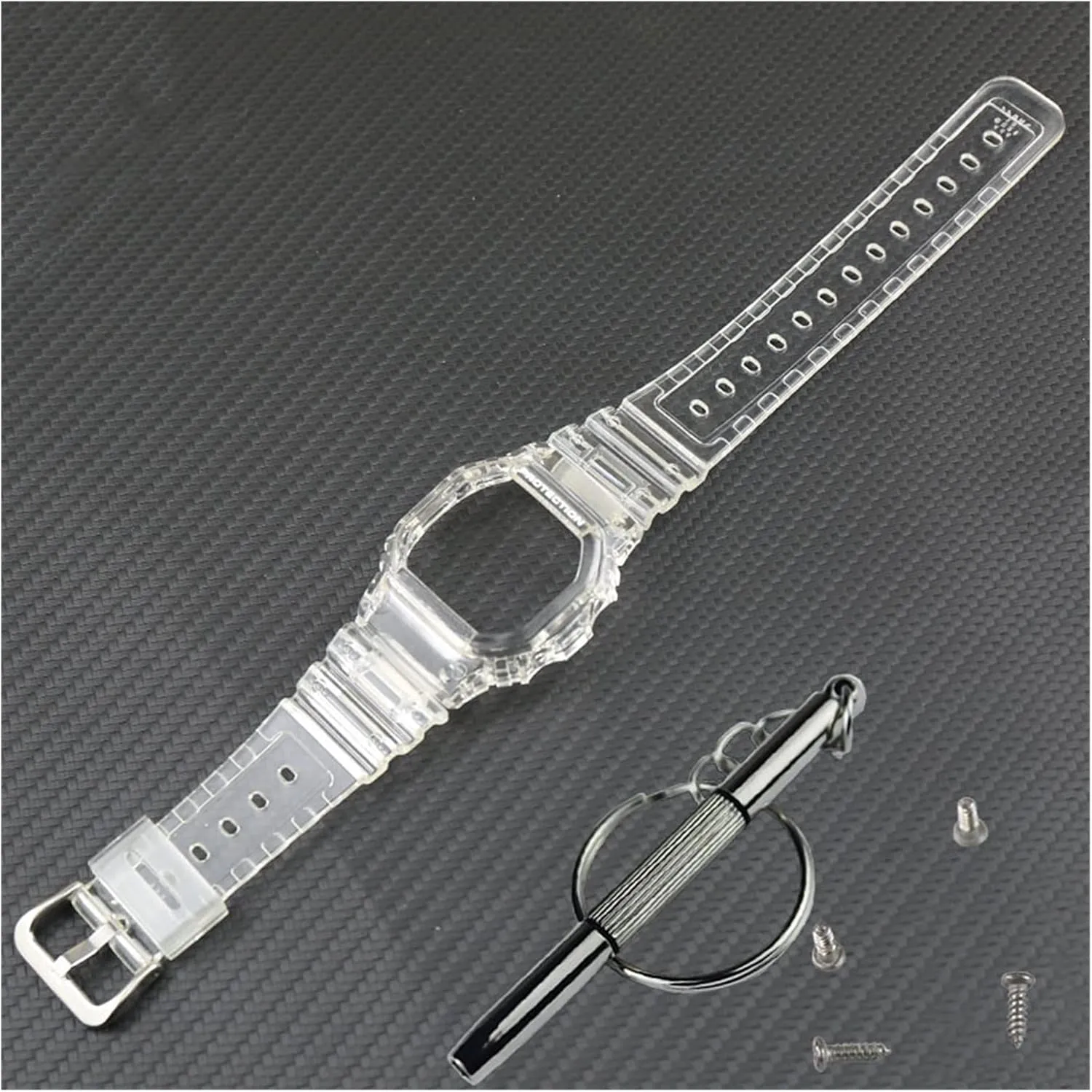 Watch Accessories Resin Strap Case Men's Compatible with Casio G-Shock DW5600 GW5000 GW5035 GW5030 Waterproof Rubber Strap Female Watch Band Lasting