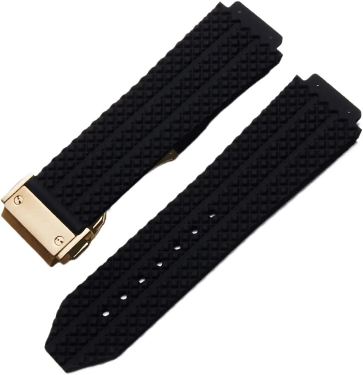 Watch Band Compatible with HUBLOT Big Bang Silicone 24 26mm Waterproof Men Watch Strap Chain Watch Accessories Rubber Watch Bracelet Chain