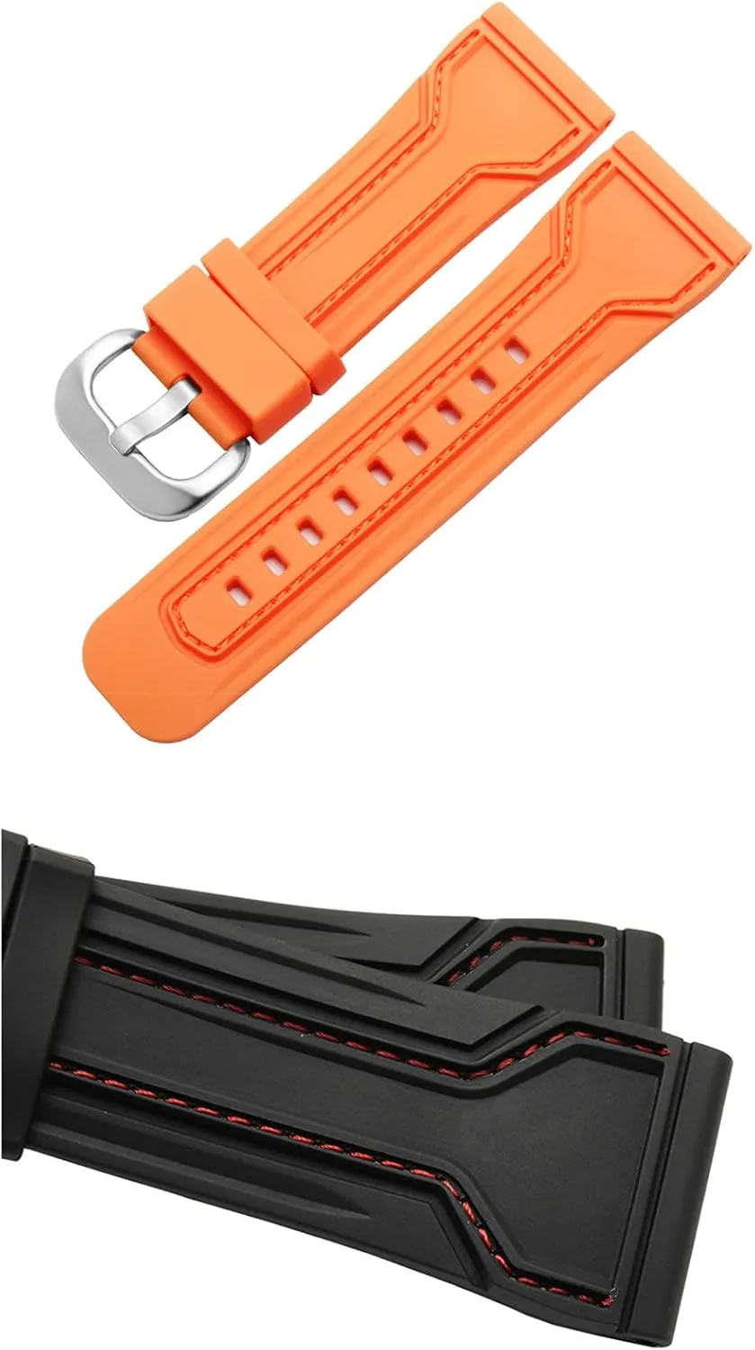Watch Band for Sevenfriday Watch Strap 28mm, Waterproof Rubber Silicone Buckle Belt Replacement for Seven Friday Watches men Wristwatch