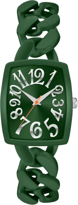 Watch for Women Chain Metal Bracelet Watch Rectangular Watch Easy to Read Waterproof Watch