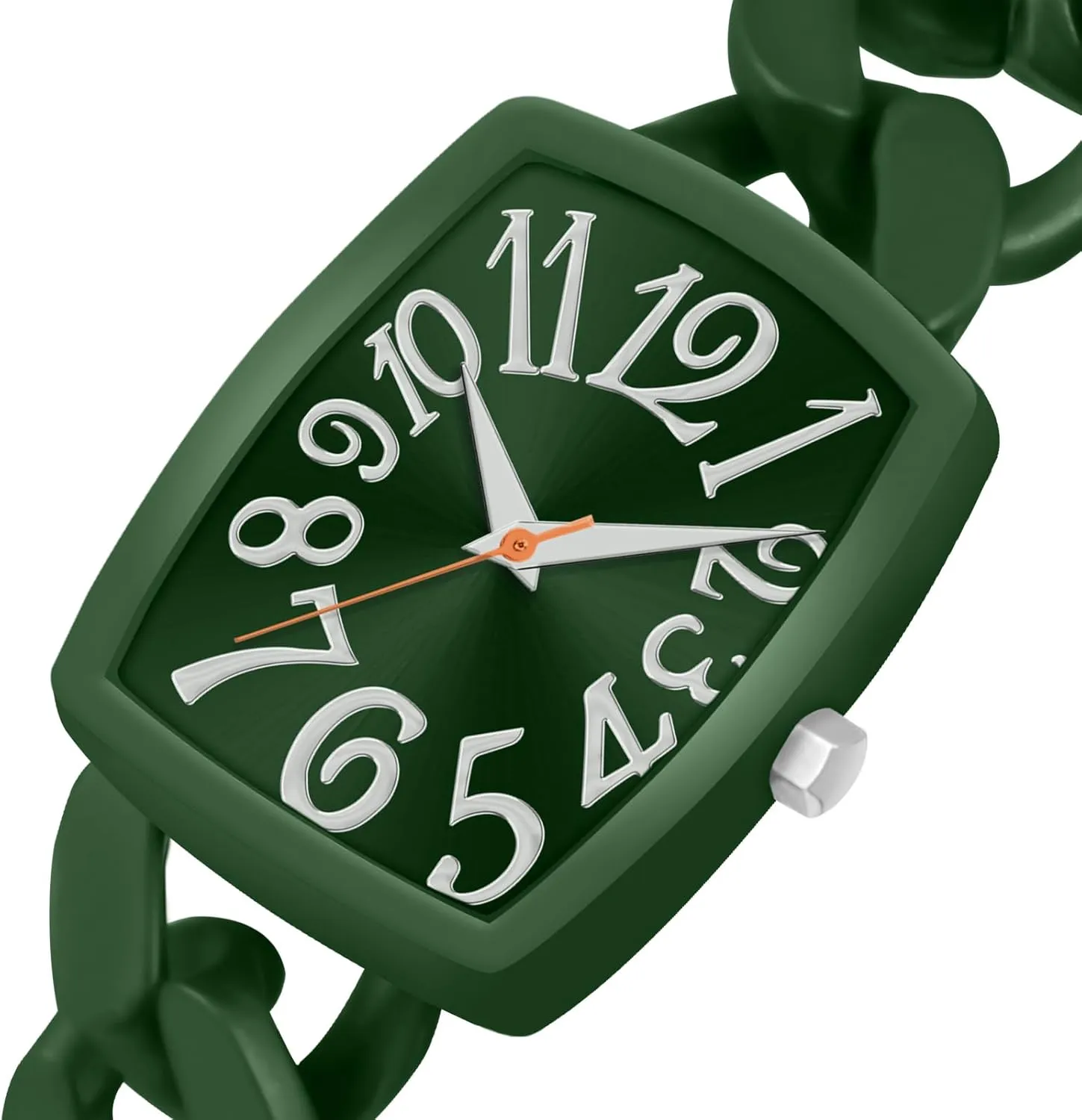Watch for Women Chain Metal Bracelet Watch Rectangular Watch Easy to Read Waterproof Watch