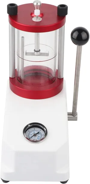 Watch Pressure Tester, Watch Waterproof Tester Tool, 2 Watches Case Resistance Pressure Test Machine Watch Waterproof Test Machine with Transparent Cylinder for Watchmaker, Watch Repairing