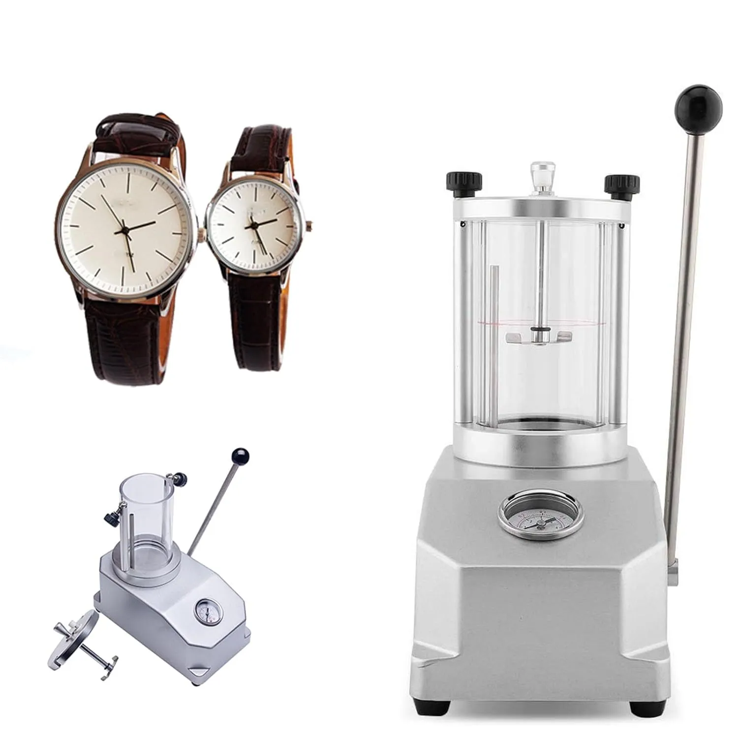 Watch Waterproof Tester, 10 Bar Waterproof Tester Watch, Professional Watches Case Resistance Pressure Test Machine and Air Pressure Tools, for Watch Enthusiasts & Repair Shops